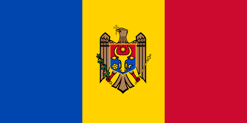 Republik Moldau Flagge Paket