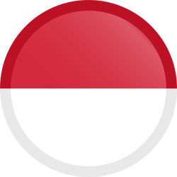 Flagge von Monaco - Knopf Runde