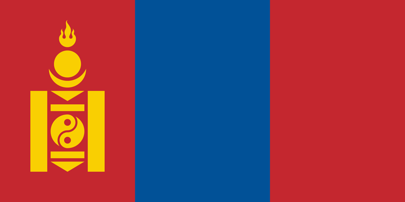 Set complet drapeau Mongolie
