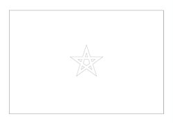 Flagge von Marokko - A3