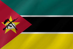 Flagge von Mosambik - Welle