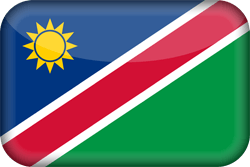 Flagge von Namibia - 3D