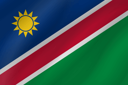 Drapeau de la Namibie - Vague