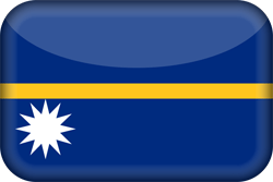 Flagge von Nauru - 3D