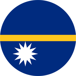 Flagge von Nauru - Kreis