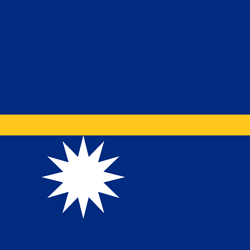 Drapeau de Nauru - Carré