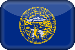 Flagge von Nebraska - 3D