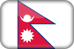 Flagge von Nepal - 3D
