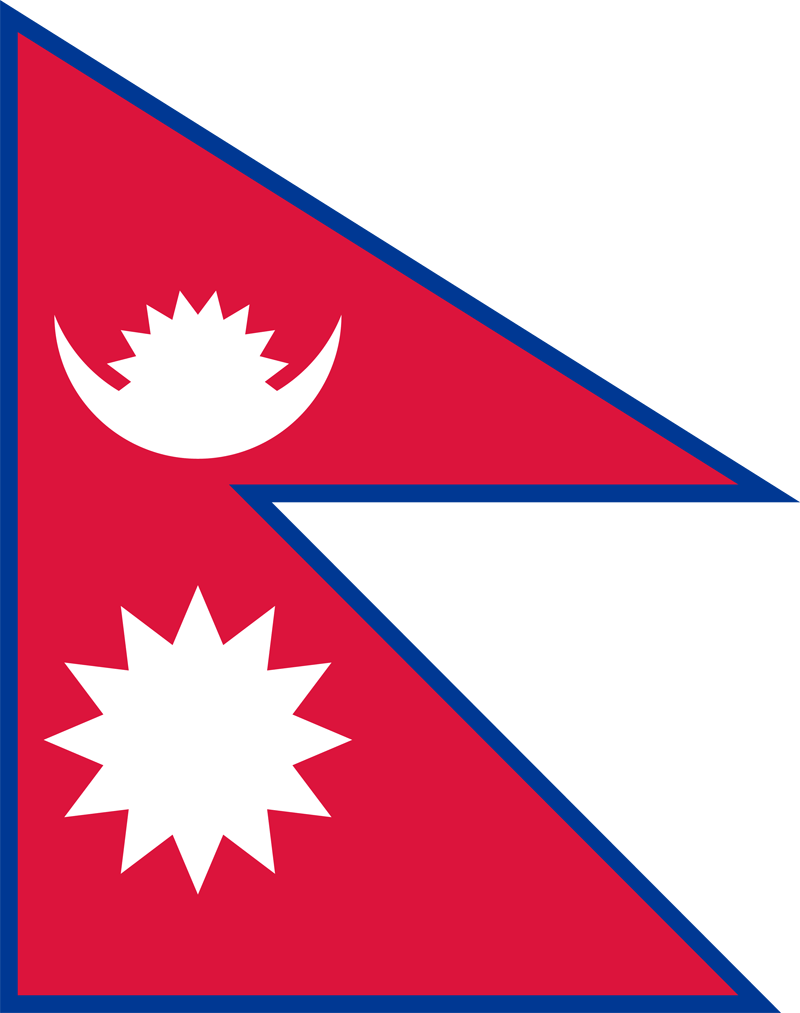 Nepal Flagge Paket
