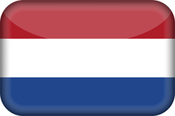 Flagge der Niederlande - Flagge von Holland - 3D