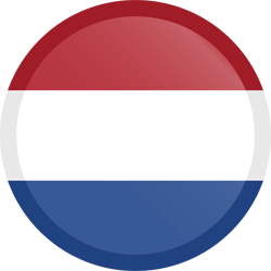 Flagge der Niederlande - Flagge von Holland - Knopf Runde