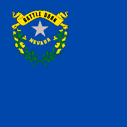 Flagge von Nevada - Quadrat