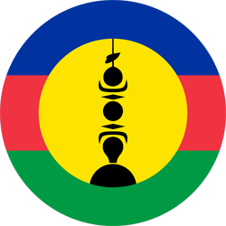 Flagge von Neukaledonien - Kreis