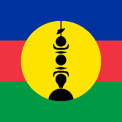 Flagge von Neukaledonien - Quadrat