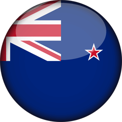 Drapeau de la Nouvelle-Zélande - 3D Rond