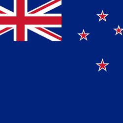 Flagge von Neuseeland - Flagge von Aotearoa - Quadrat