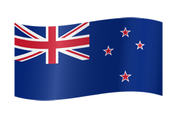 Vlag van Nieuw-Zeeland - vlag van Aotearoa - Golvend