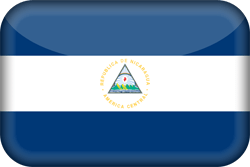 Flagge von Nicaragua - 3D