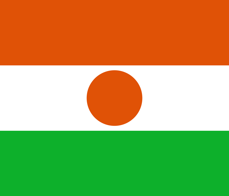 Niger Flagge Paket