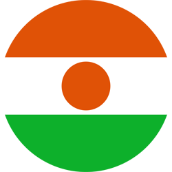 Vlag van Niger - Rond