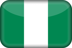 Fahne von Nigeria - 3D