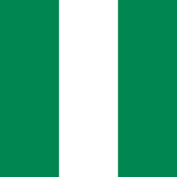 Fahne von Nigeria - Quadrat
