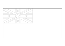 Flagge von Niue - A4