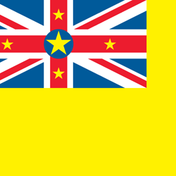 Niue flag coloring