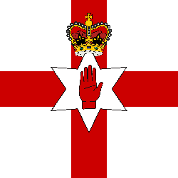 Vlag van Noord-Ierland - Vierkant