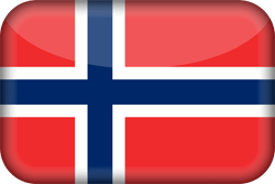 Flagge Norwegens - 3D