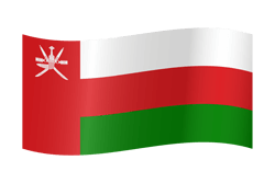 Flagge von Oman - Winken