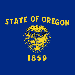 Oregon vlag clipart