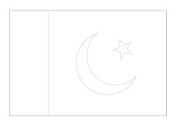 Flagge von Pakistan - A3
