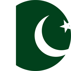Drapeau du Pakistan - Rond