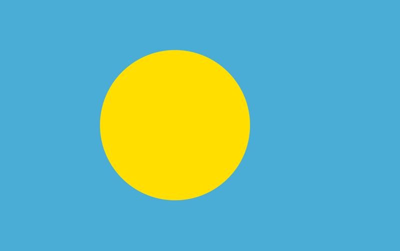 Set complet drapeau Palau