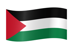 Vlag van Palestina - Golvend