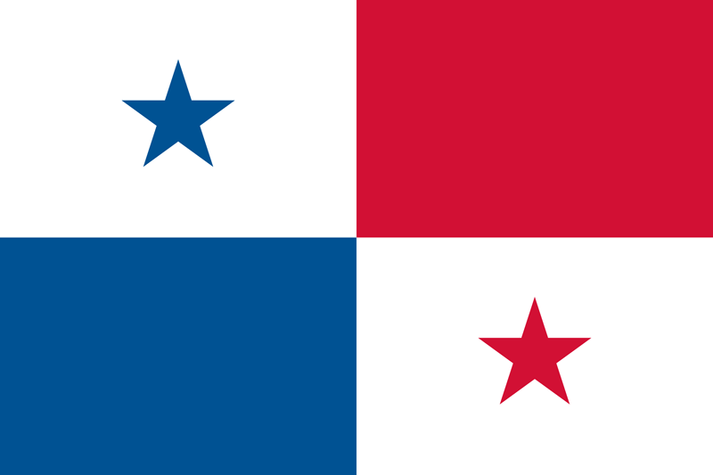 Panama Flagge Paket