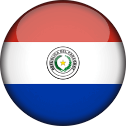 Flagge von Paraguay - 3D Runde