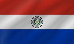 Flagge von Paraguay - Welle