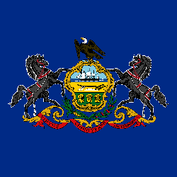 Flagge von Pennsylvania Clipart