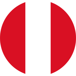 Flagge von Peru - Kreis