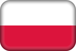 Flagge von Polen - 3D