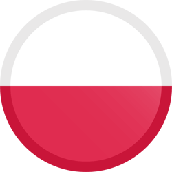 Vlag van Polen - Knop Rond