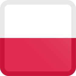 Vlag van Polen - Knop Vierkant