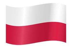 Flagge von Polen - Winken