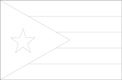 Flagge von Puerto Rico - A4