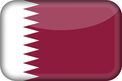 Drapeau du Qatar - 3D