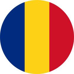 Drapeau de la Roumanie - Rond