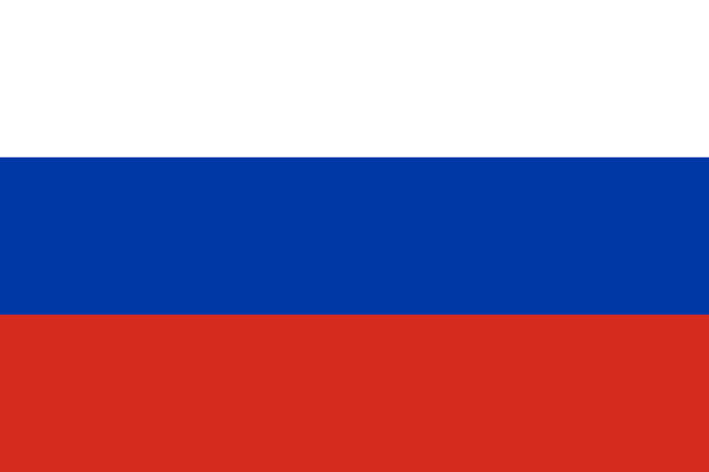 Russia flag package