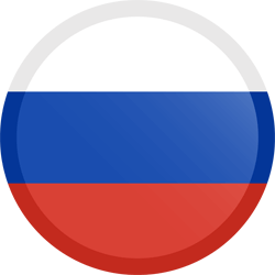 Flagge von Russland - Knopf Runde